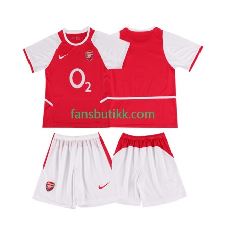 Fotballdrakt Arsenal 2003 Barn Retro Hjemmetrøye 2002 Kortermet